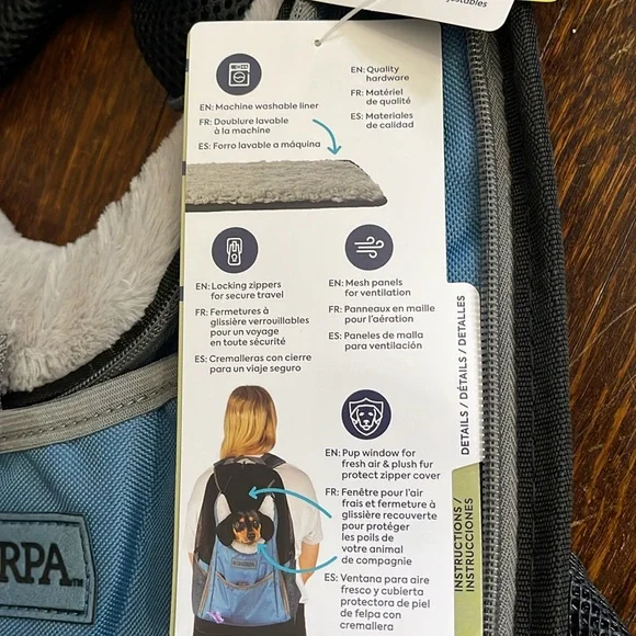 NWT Sherpa Elevation Pet Backpack Carrier *ALL PROCEEDS GO TO ANIMAL RESCUE* - Picture 12 of 16